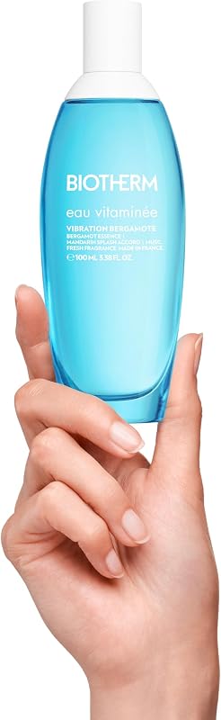 Eau Vitaminée Vibration Bergamote Eau de Toilette, erfrischender Zitrus Body Mist mit Bergamotte, Mandarine und Ingwer, leichter Damenduft mit weißem Mochus, moderner Sommerduft, 100ml