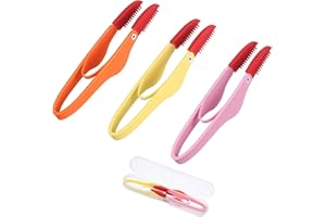 Amaezorx 3 Pcs Soft Silicone Pet Tear Stain Remover Brush, Gentle Dog Eye Cleaner & Comb for Cats Rabbits Multi-Breed, Safe G