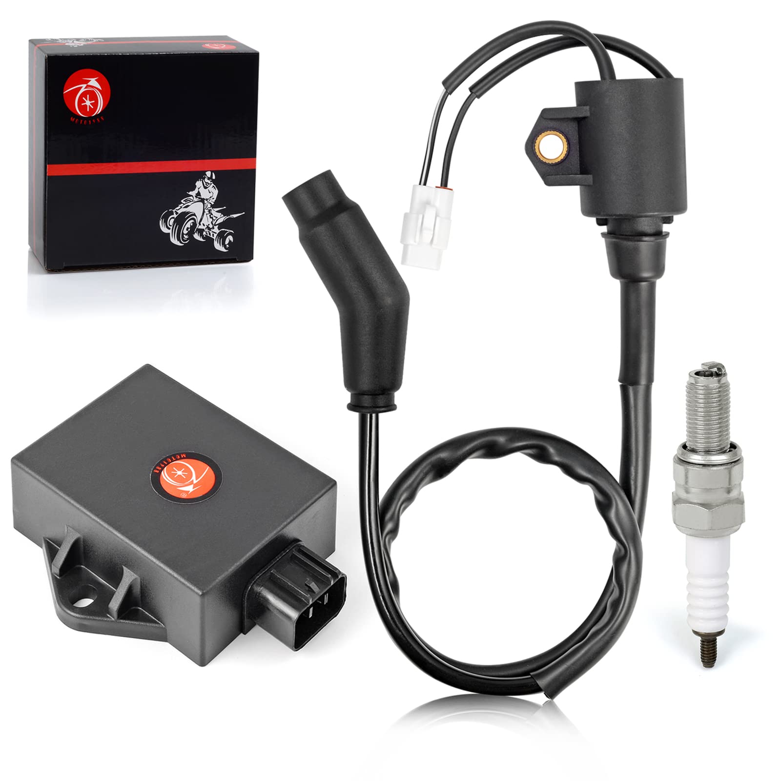 Photo 1 of **It is used, missing a part, and it is not known if it works 100%.***CDI BOX Ignition Coil and Spark Plug Compatible with Polaris Sportsman 300 2008 2009 2010 HAWKEYE 300 2008 2009 2010 2011 3089978 3089860 3089910