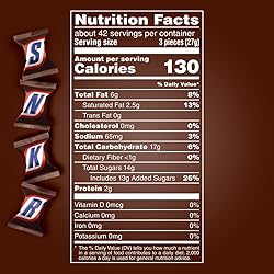 SNICKERS Minis Size Milk Chocolate Candy Bars Bulk