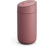 Fellow 12 oz Carter Slide Travel Mug – One-Handed Slide Lid, Vacuum Insulated Stainless Steel Tumbler with Ceramic Interior for Hot and Cold Drinks, Leak-Proof and Dishwasher Safe, Desert Rose