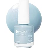 Dazzle Dry Nail Lacquer, Step 3 &ndash; Ski Lift (0.5 fl oz) | A Powder Blue With Gray Undertones With Red Shimmer &middot; Semi-Sheer &middot; Shimmer Finish &middot; Quick-Dry
