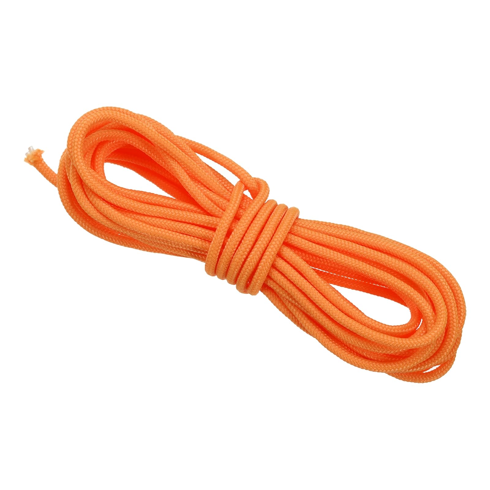 PATIKIL Archery D Loop Rope 3 Meters, Bow D Loop String Release Material Nock Wire Nocking Loop Buckle Ring for Compound Bowstring, Orange
