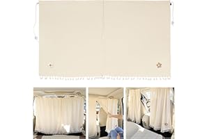 Shakas 2 PCS Car Privacy Curtains, Front and Rear Partition Sun Protection and Heat Insulation Covers, Cute Flower Decoration