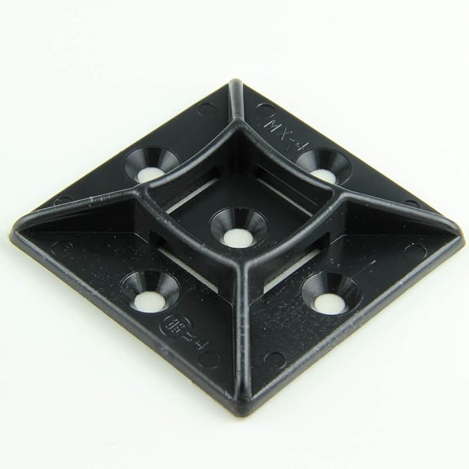 2" UV Black Cable Tie Mounts (pack of 10) Home Improvement