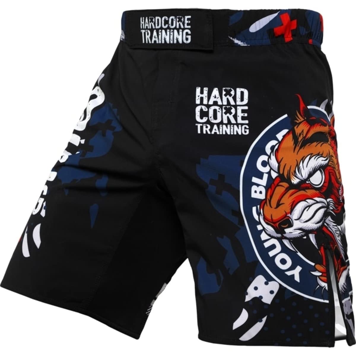 Hardcore Training Fight Shorts Men's Tiger Fury Boxing MMA Combat BJJ Grappling Fitness Muay Thai Kickboxing No Gi