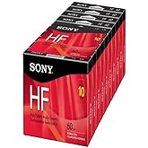 Sony 10C60HFL 60-Minute HF Cassette Recorders - 10 Brick