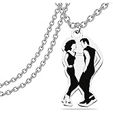 KEYCHIN Danny And Sandy Fans Necklace Musical Lover Gifts Musical Theatre Jewelry