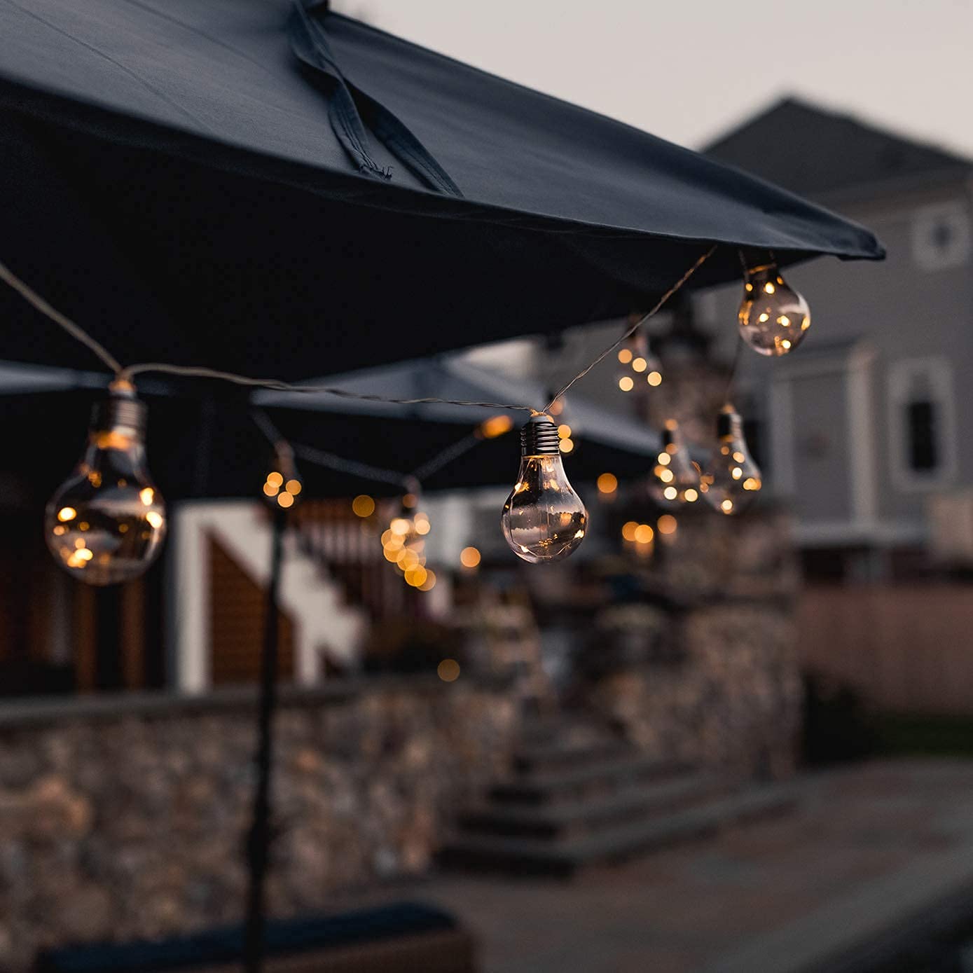 Photo 1 of Touch Of ECO Early Edison - 10 Solar LED Victorian Edison Bulb String Lights