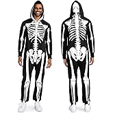 Tipsy Elves Form Fitting & Flattering Skeleton Bodysuit for Halloween - Women's Skeleton Costume