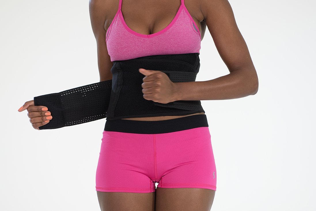 Genie Hourglass Waist Trainer Belt (Black L/XL) Shapewear For Women