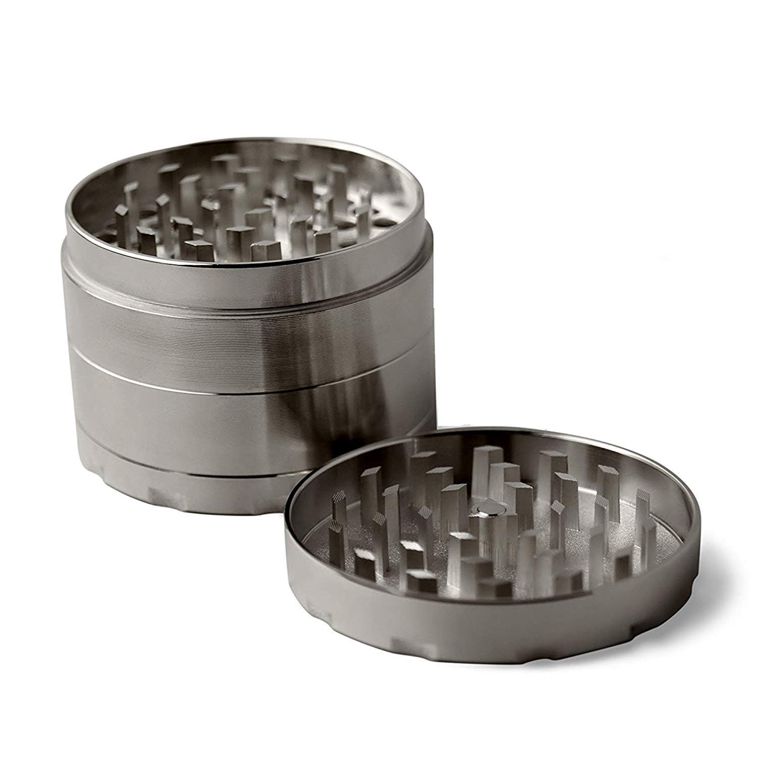 Heirloom Quality 50mm Stainless Steel Herb Crusher with Honey Dust