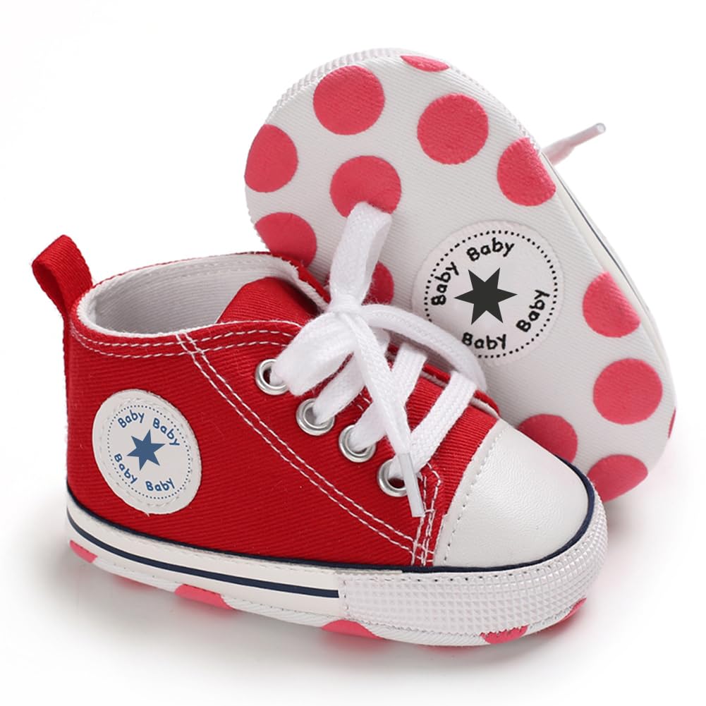 KKIIDDSS Unisex Baby Girls Boys Canvas High-top