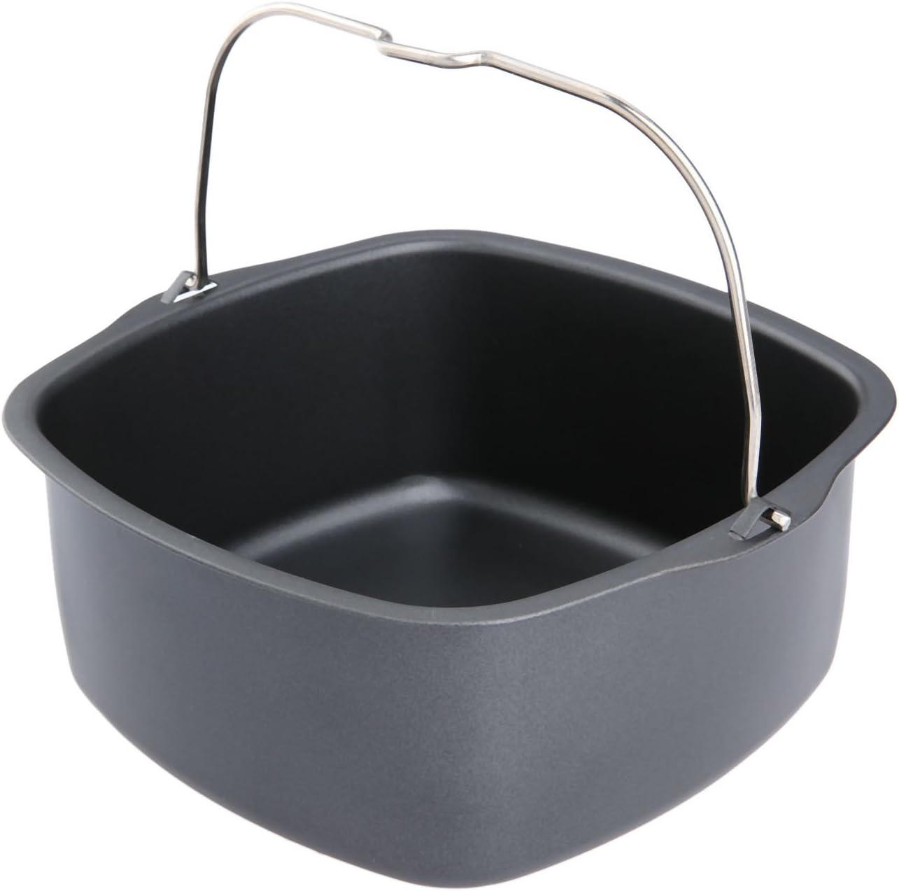 Yetaha Air Fryer Cake Barrel Tin, Non-Stick Baking Pan, 17.5 x 16.5 x 7 cm Cake Mold with Non-Stick Coating, 0.8 kg Capacity