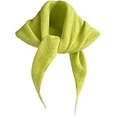 TYATVS Knit Triangle Scarf for Women Knitted Head Scarf Y2k Bandana Fisherman Downtown Girl Aesthetic Accessories