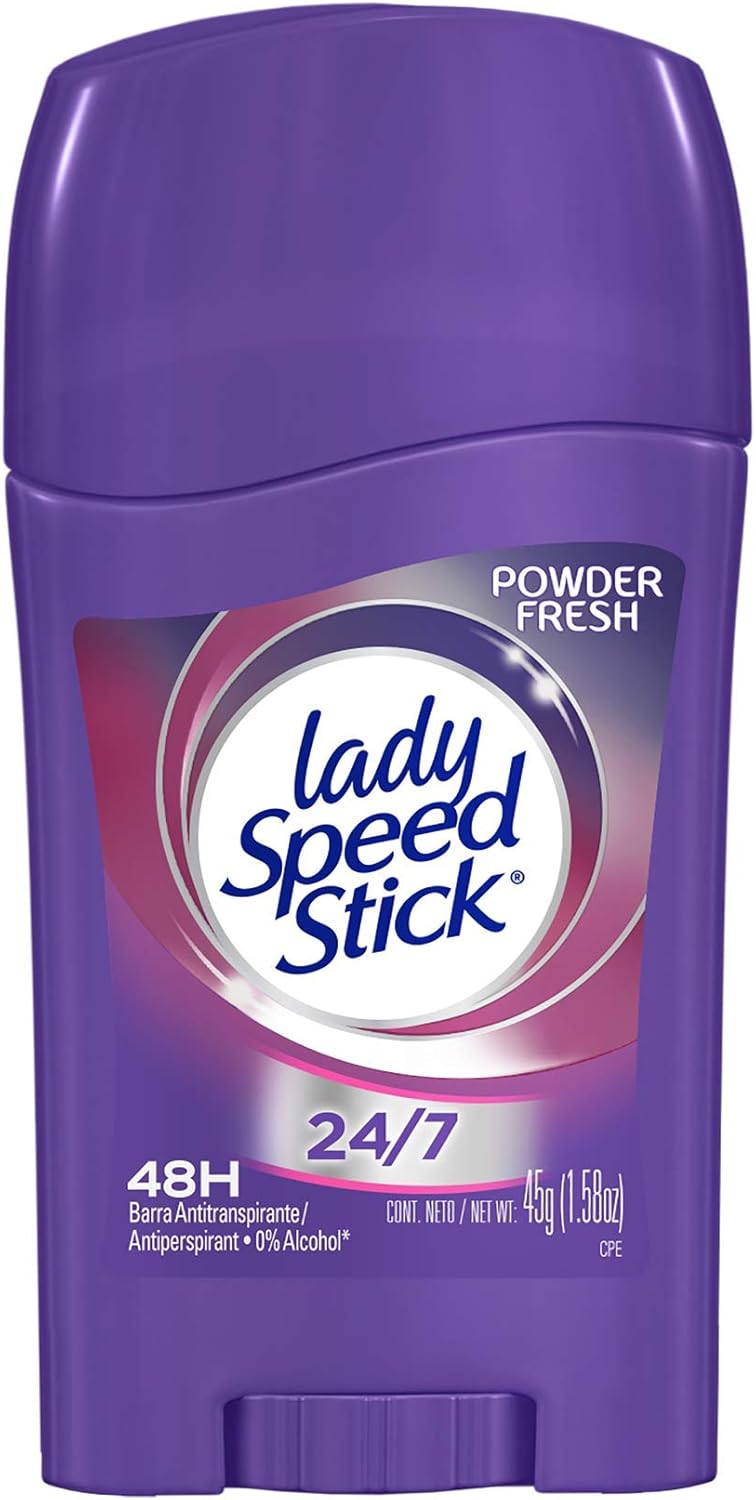 Lady Speed Stick Antitranspirante Powder Fresh Barra, 45 g