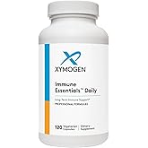 XYMOGEN Immune Essentials Daily - Long-Term Immune Support Supplement with Vitamin C Ascorbic Acid, Vitamin A & D3, N Acetyl L Cysteine, Zinc Chelate, Quercetin (120 Capsules)