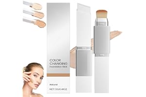 Color Changing Foundation Stick, Cover Cream Stick, White Korean Foundation Stick, Medium to Full Coverage Dewy Finish Base M