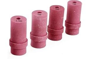 Jewboer 4pcs Ceramic Sandblaster Nozzle Tips,Abrasive Sand Blaster Blasting 4.5mm,5mm,6mm and 7mm Inner Diameter (Pack of 4)