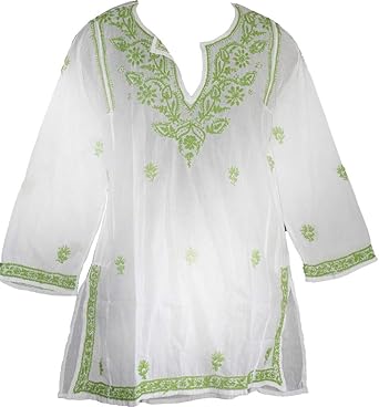 white gauze shirt plus size