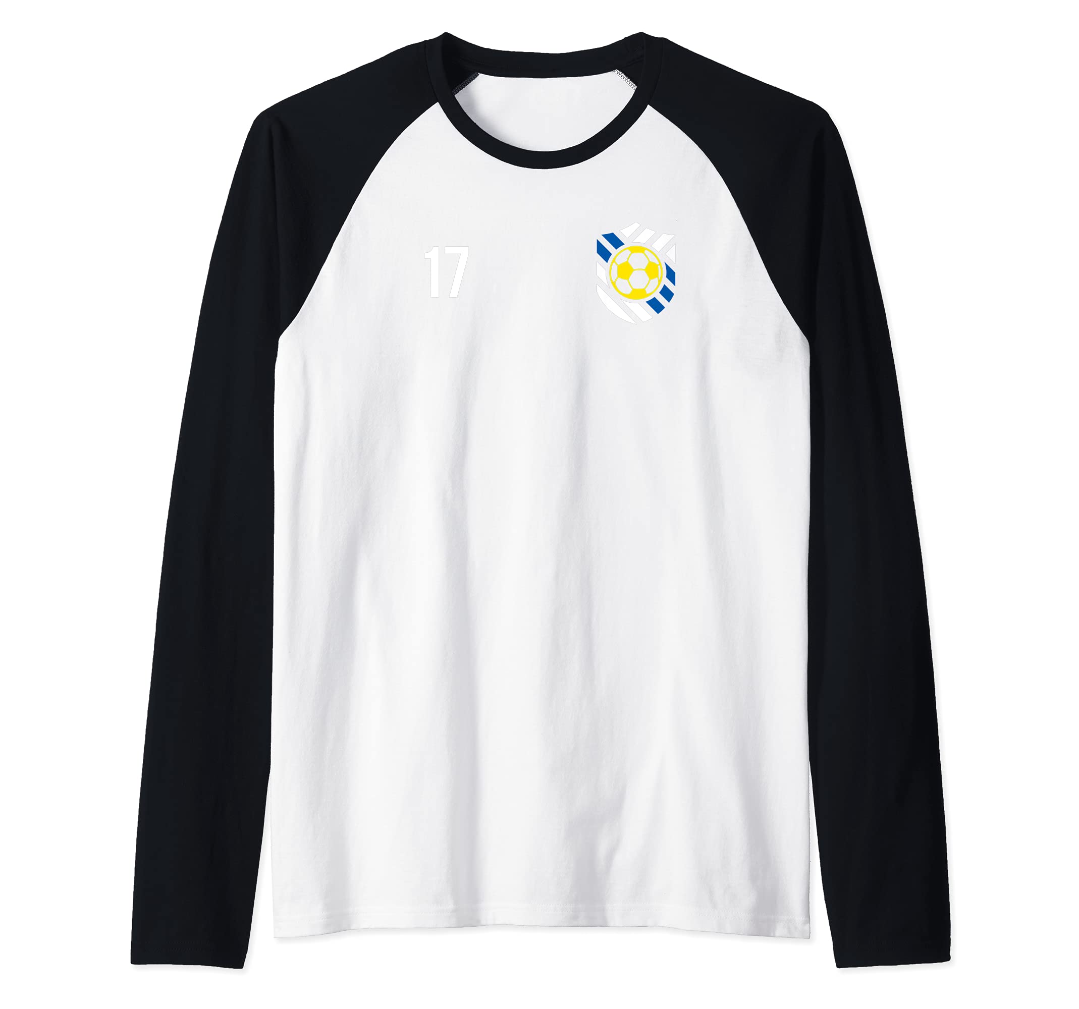 Flag Uruguay Raglan Baseball Tee