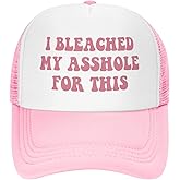 You Find It Offensive? I Find It Funny Trucker Hats for Women Pink Men Funny Slogan Pink Hats for Men