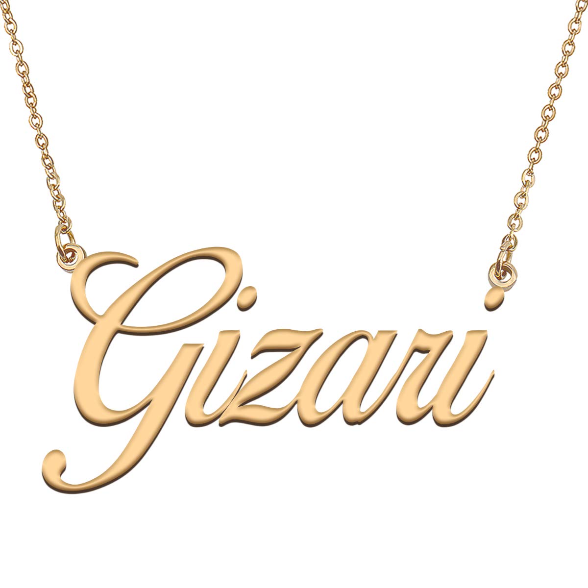 HUAN XUN Customized Custom Simple Any Name Necklace