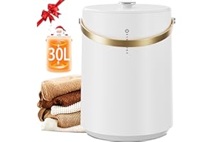 KEGIAN Luxury Large Towel Warmers for Bathroom,Spa Towel Warmer Bucket with Fragrance Holder,Fits Up to Two 40"x70" Bath Towels,Robes and Blankets, PJ's and More, Smart Timer, Best Warm Gift Choice