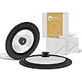 BELLA COOKS Universal Pot Lid (Set of 2) incl. 2 Cotton Rags - Fits 7-11″ Cookware - Pot Cover, Pan Lid, Frying Pan Lid, Cast Iron Lid & Crock Pot Lid