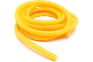 YuGtcen Latex Tubing, Natural Rubber Tubing 3/16" ID x 3/8" OD Surgical Tubing Sling Shot Rubber Tubing Catapult Tube Flexible Hose Speargun Band (5mmx10mm,9.8ft)