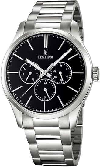 Festina Reloj Analógico para Hombre de Cuarzo con Correa en Acero Inoxidable F16810/2