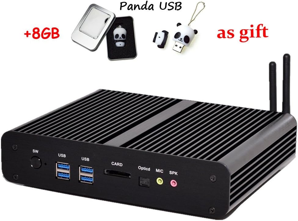 Fanless Powerful Business Mini PC Core i7 Desktop PC Computer with Intel Core i7 4500u 1.8Ghz Processor 300M Wifi 8GB RAM 240GB SSD
