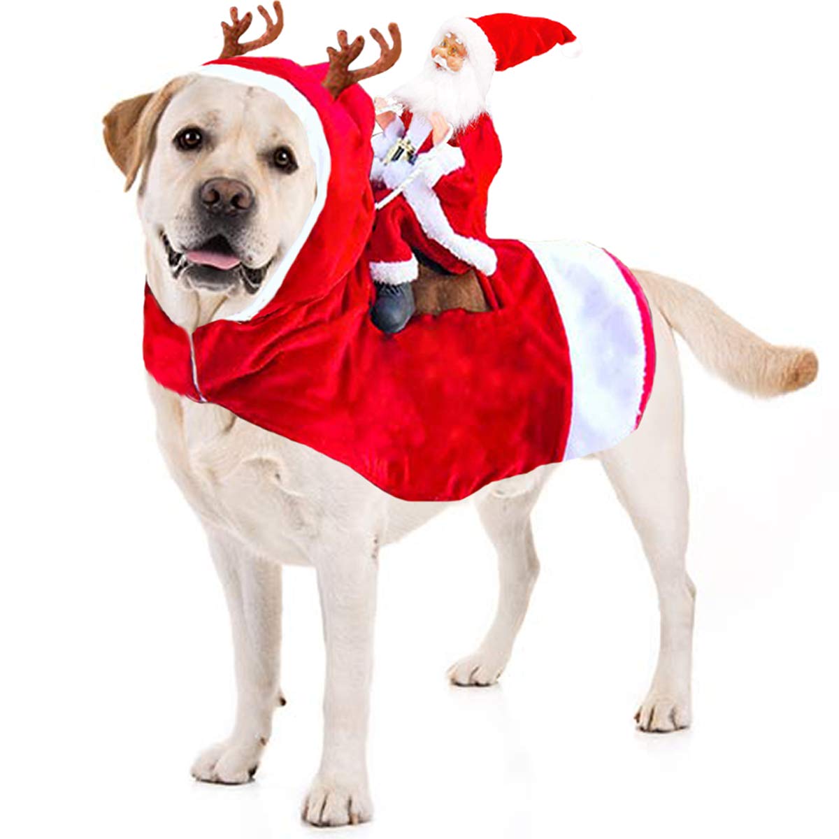 Kyerivs Pet Christmas Costume Dog Cat 