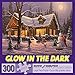 Bits and Pieces - 300 Large Piece Glow in The Dark Puzzle for Adults - Family Traditions by Artist Geno Peoples - Winter Christmas Cabin - Holiday - 300 pc Jigsaw