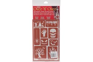 ARMOUR ETCH Armour Products Halloween Over n Over Glass Etching Stencil