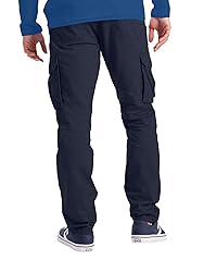 Mens Cargo Combat Work Pants 100% Cotton 6 Pockets