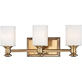 Minka Lavery Wall Light Fixtures Harbour Point 5173-249 Glass Reversible 300w (7"H x 19"W) Vanity Light in Brass