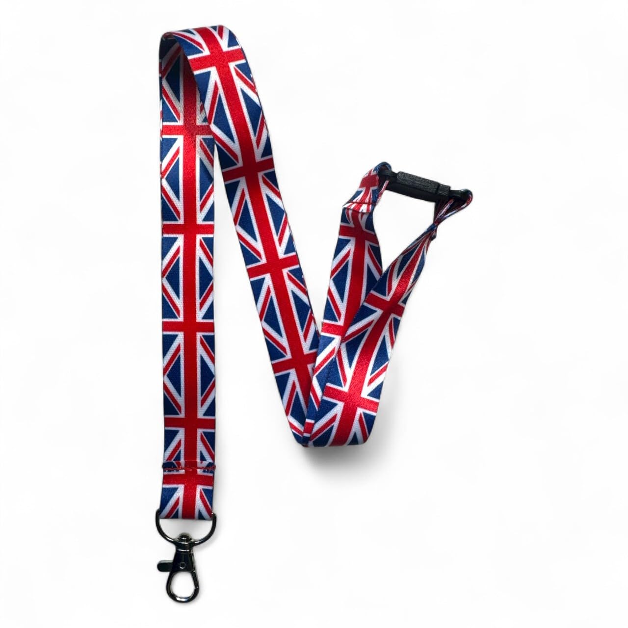 PAC Supplies Global British Union Jack Print Lanyard With Safety Breakaway