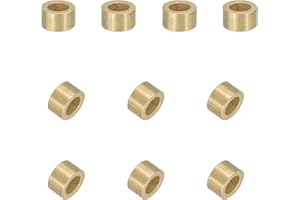 uxcell 50Pcs Sleeve Bearings, 3mm Bore x 5mm OD x 3mm Length, Self-Lubricating Sintered Bronze Bushings