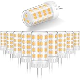 Gardencoin G4 LED Bulb 4W 480LM 2700K Warm White, 12V AC/DC, 360° Beam Angle, T3 Halogen Replacement, High-Efficiency Ceramic Base for Landscape, Cabinet, Ceiling Lights, 10 Pack