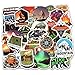 Wilderness Nature Stickers Outdoors Hiking Camping Travel Adventure Stickers Pack 50 Pcs Stickers Vinyl Decals for Water Bottle Hot Stamping Process Motorcycle Bicycle Skateboard Luggage Decal