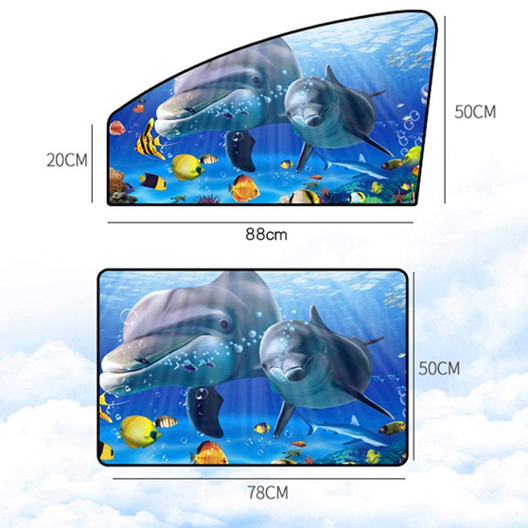 lazinem Vehicle Shade Sunscreen Curtain Thermal Insulation Magnetic Car Sunshade Windshield Sunshades