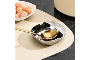 1Pcs Stainless Steel Spoon Rest, Self-Standing Utensil Holder, Multi-Slot Countertop Organizer for Spatula Ladle Chopstick, K
