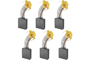 POPBEE 614367-00 Carbon Brush for Dewalt D24000 / DW713 / DW715 / DW716 Replaces BTS21-D04 5140024-30 0502025007 999044 Miter Saw (6pack)