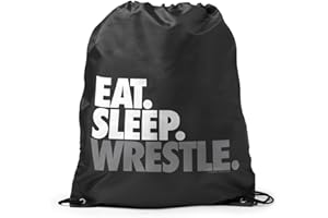 ChalkTalkSPORTS Wrestling Sport Pack Cinch Sack | Eat Sleep Wrestle
