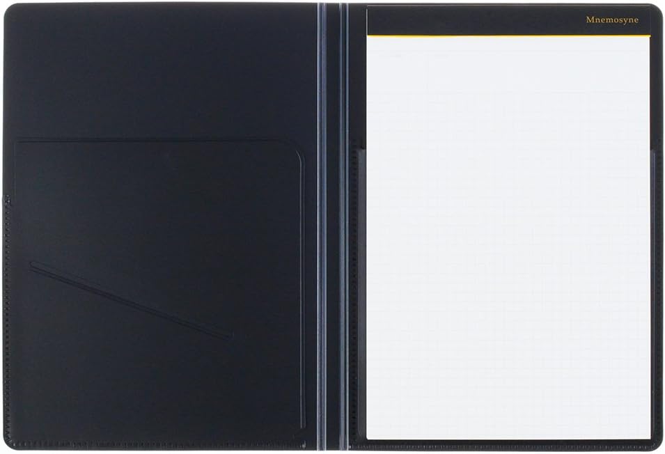 MNEMOSYNE HN188A A5 Notebook with Folder, Black - Image 4