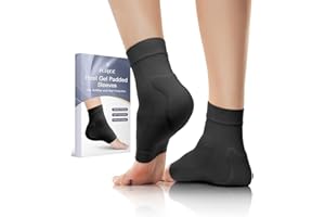 Achilles Tendon Sleeve with Silicone Heel Protector Cushion Pad, Achilles Tendonitis Support Compression Socks for Women Plan