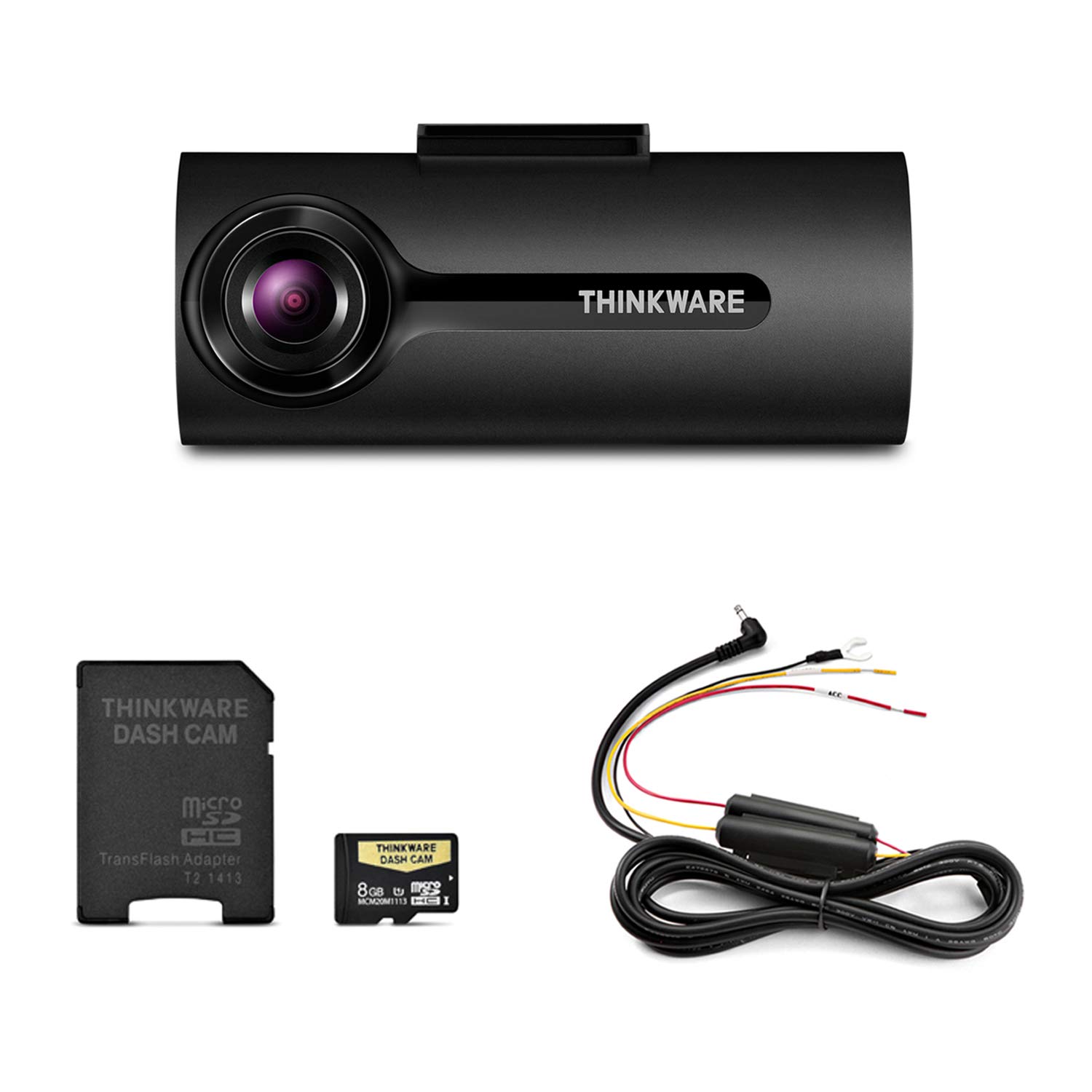 Thinkware TW-F70H Dash Cam Bundle with Hardwiring Cable (No Cigarette Power Cable)