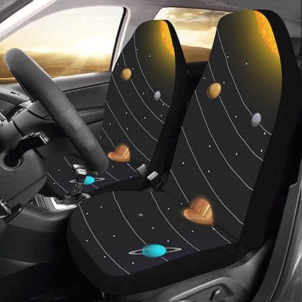 Artsadd Solar System Car Seat Covers Set Of 2 Best Automobile Seats Protector