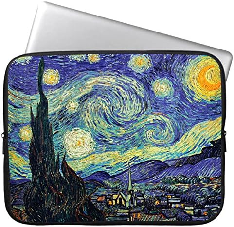 HESTECH Laptop Case Computer Sleeve Bag for Women 17.3 inch Neoprene Compatible for 16-17.3 HP Lenovo Dell ASUS Acer, Starry Night